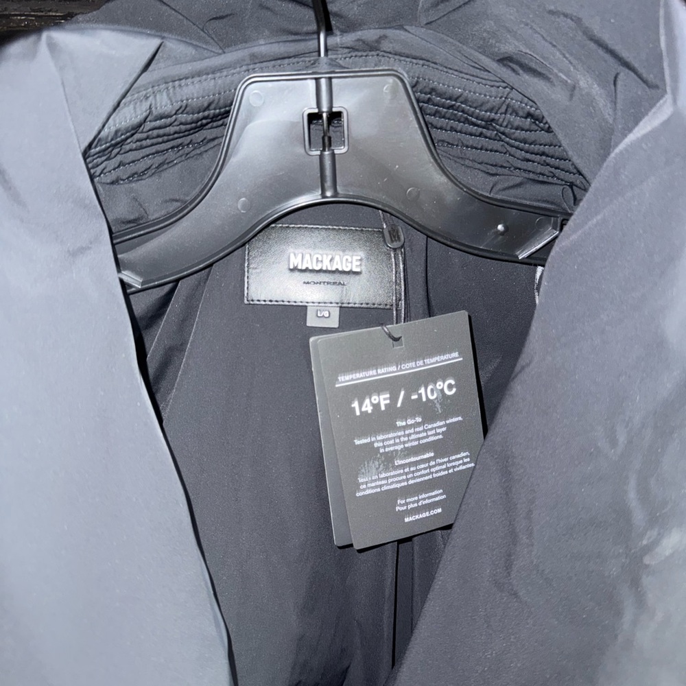 Mackage Black Quilted Belted Puffer Coat - Picture 3 of 3